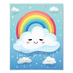 Clouds Rainbow Photo Print