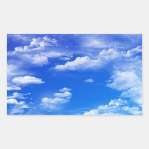 Clouds Rectangular Sticker