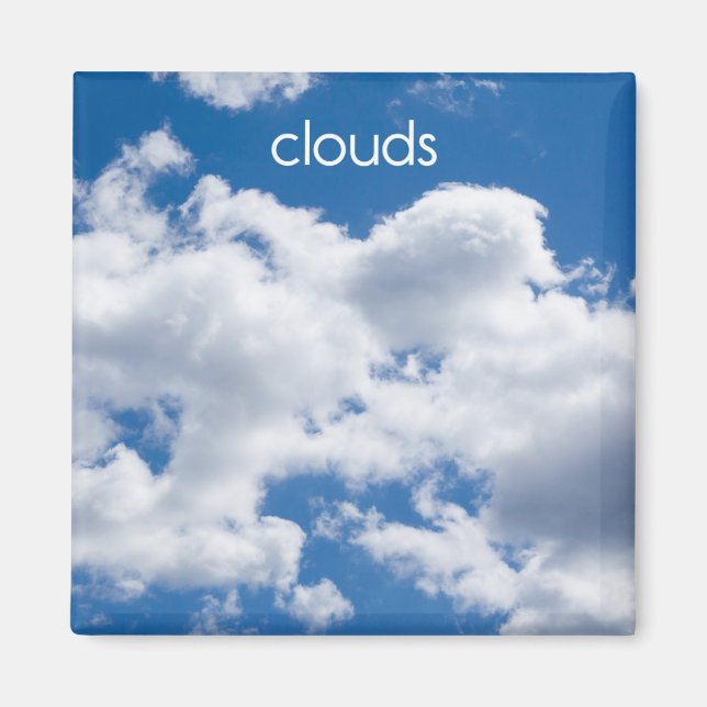 Clouds Refrigerator Magnet (Front)