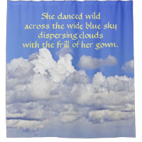 "CLOUDS" SHOWER CURTAIN