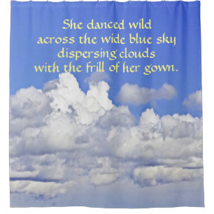 "CLOUDS" SHOWER CURTAIN