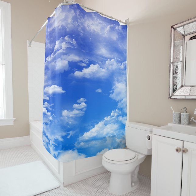 Clouds Shower Curtain (In Situ)