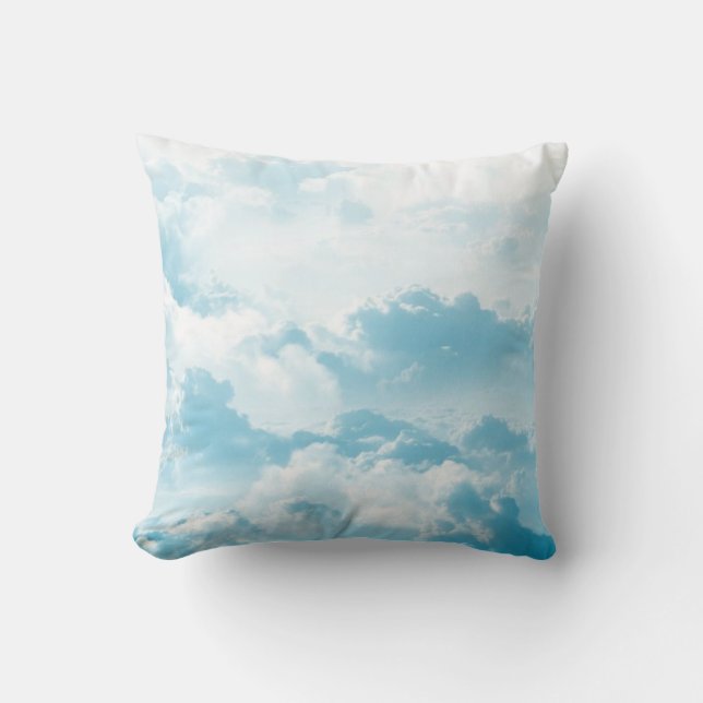 Clouds sky cartoon vector images cushion (Front)