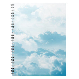 Clouds sky cartoon vector images notebook