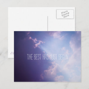Clouds Sky Inspirational Quote Scenic Photo Postcard
