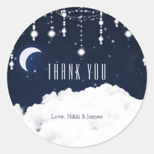 Clouds Starry Night Sky Celestial Stickers
