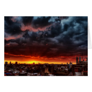 Clouds, Sunset And Red