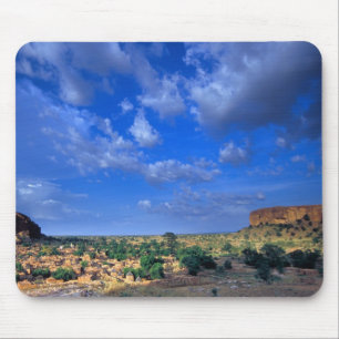 Clouds sweeping across the sky over the mouse mat