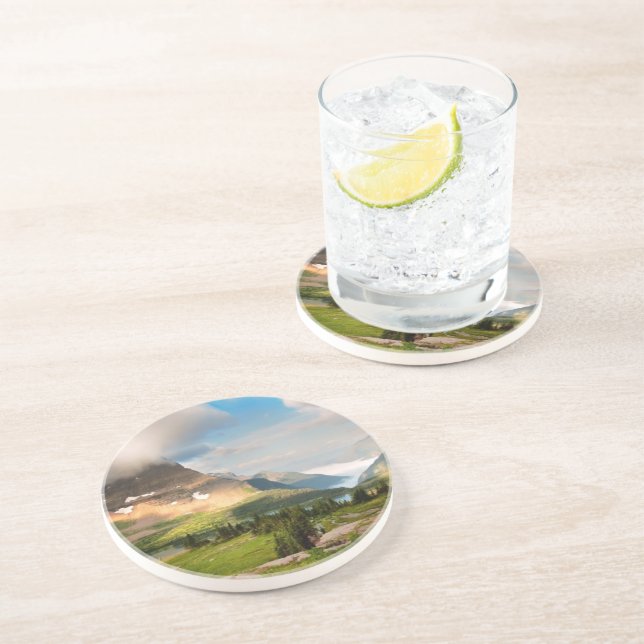 Clouds Sweeping Through Mountains Coaster (Side)