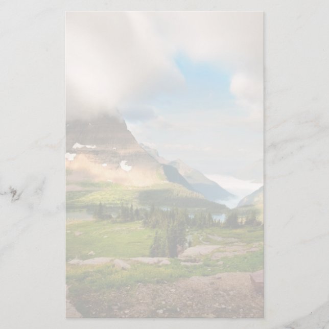 Clouds Sweeping Through Mountains Stationery (Front)