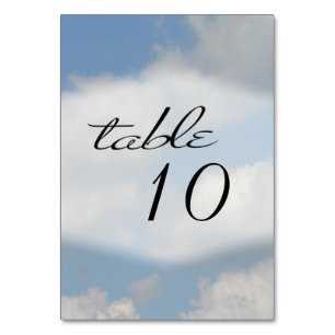 Clouds Table Number