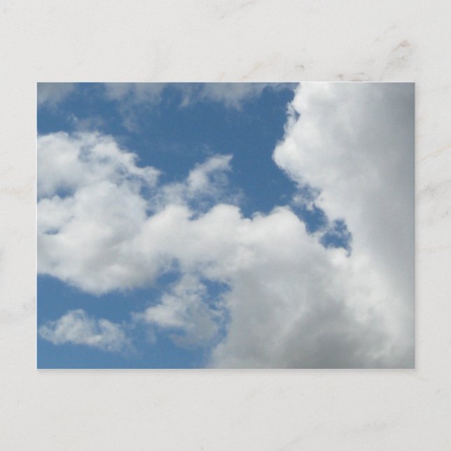 Clouds to Customise with Your Text Postcard (Front)