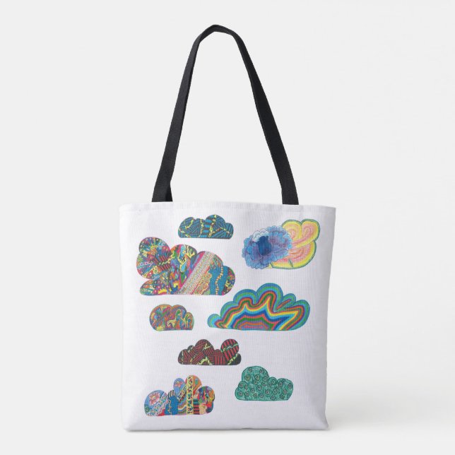 "Clouds" Tote Bag. Bag (Back)