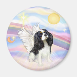 Clouds - Tri Colour Cavalier King Charles Angel Magnet
