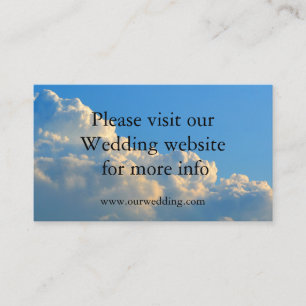 Clouds Wedding wedding card