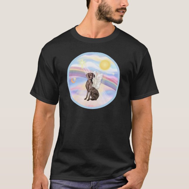 Clouds - Weimaraner Angel T-Shirt (Front)
