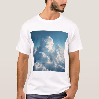 Clouds white blue colours T-Shirt