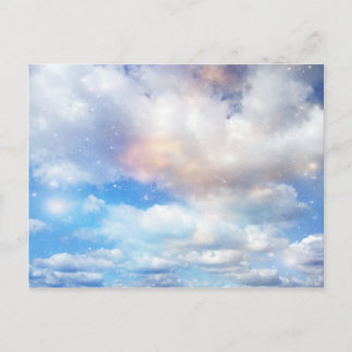 Clouds Wings of Gold and Silver Postcard