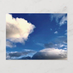 Clouds with Blue Sky Outdoor Photgraphy Postcard