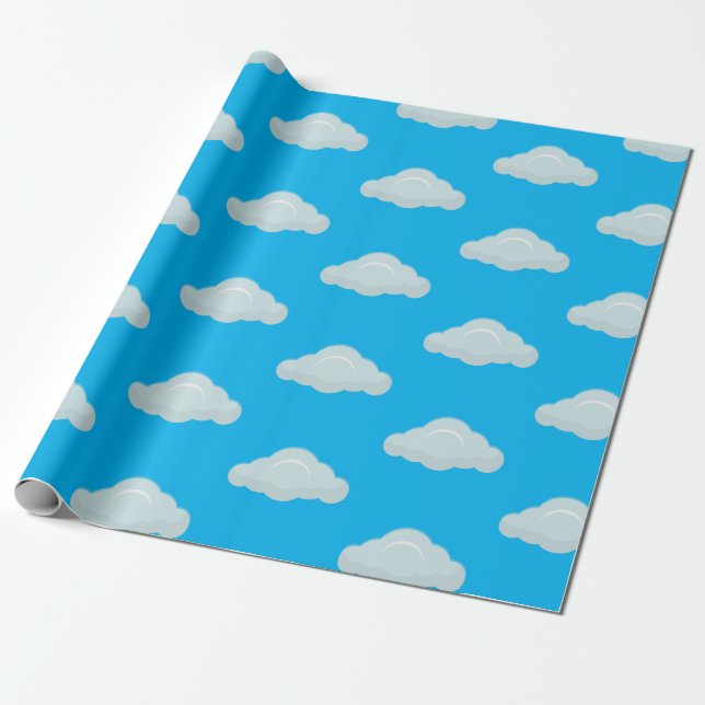 Clouds. Wrapping Paper (Unrolled)