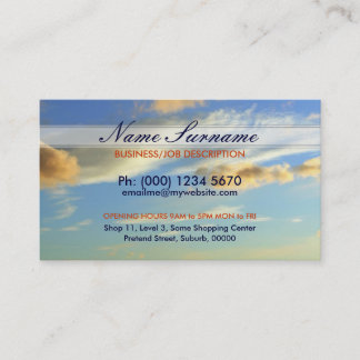 Cloudscape Sky Business Cards