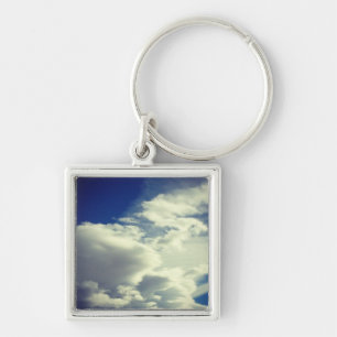 Cloudscape Vintage Filter Square Photo Key Ring