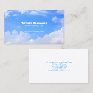 Cloudscape   World of Serenity and Professionalism Business Card