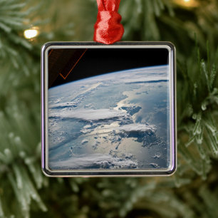 Cloudscapes Around Sumatra, Indonesia. Metal Tree Decoration