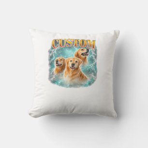 Cloudy and happy dog cushion