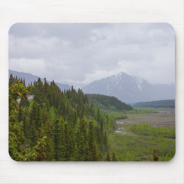 Cloudy At Denali Mouse Mat (Front)