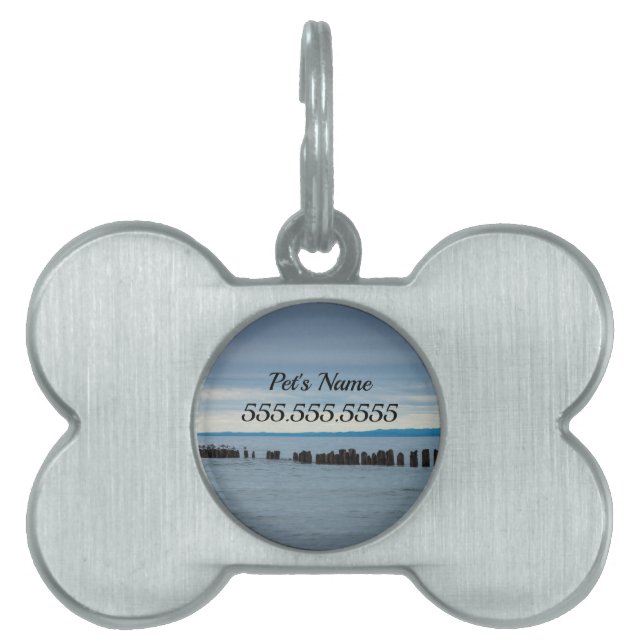 Cloudy At Whitefish Bay Pet ID Tag (Front)