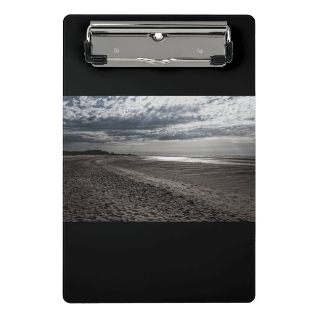 Cloudy beach at the North Sea Mini Clipboard (Front)