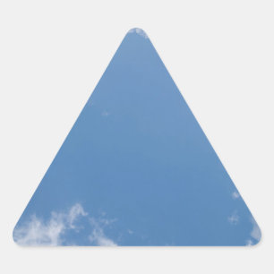 Cloudy Blue Sky BackgroundTriangle Sticker