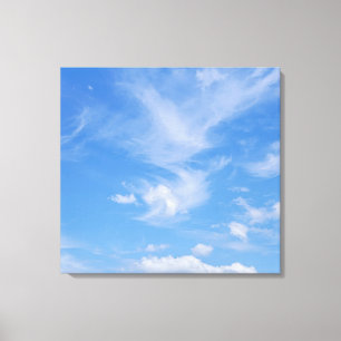 Cloudy Blue Sky Canvas Print
