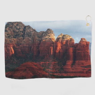 Cloudy Coffee Pot Rock in Sedona Arizona Golf Towel