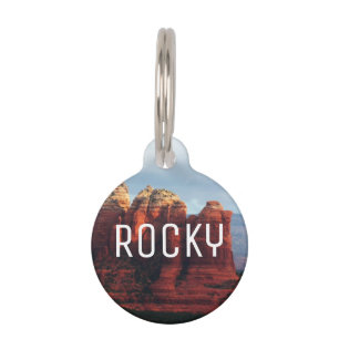 Cloudy Coffee Pot Rock in Sedona Arizona Pet Tag