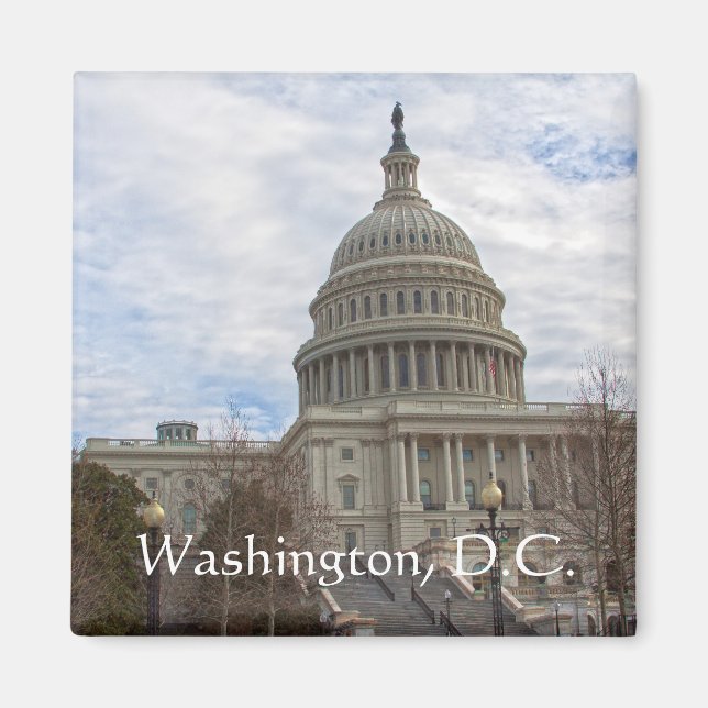 Cloudy Day in the Capitol Magnet (Front)