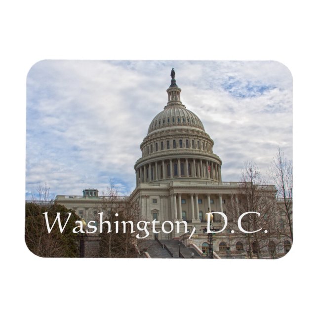 Cloudy day in the Capitol Magnet (Horizontal)