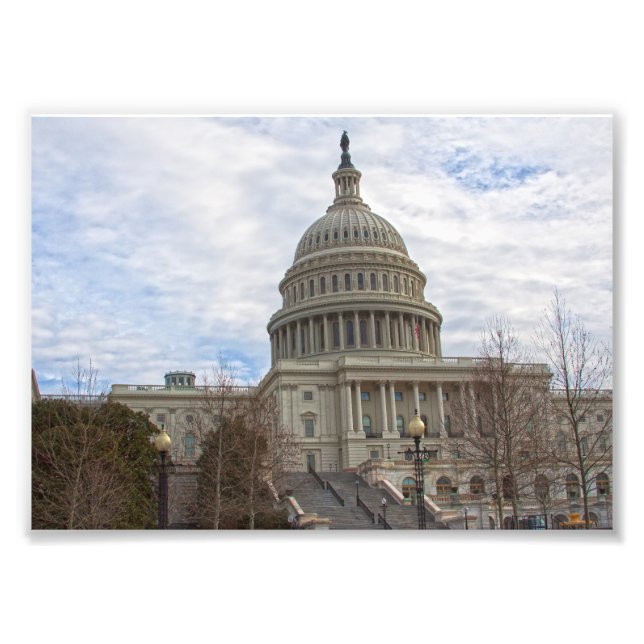 Cloudy day in the Capitol Photo Print (Front)