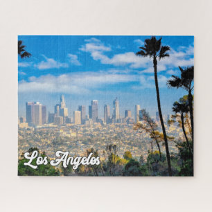 Cloudy Day Over Los Angeles, California Jigsaw Puzzle
