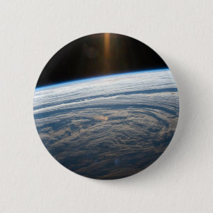 Cloudy Formations In The South Indian Ocean. 6 Cm Round Badge