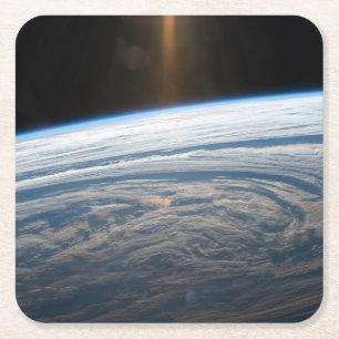 Cloudy Formations In The South Indian Ocean. Square Paper Coaster