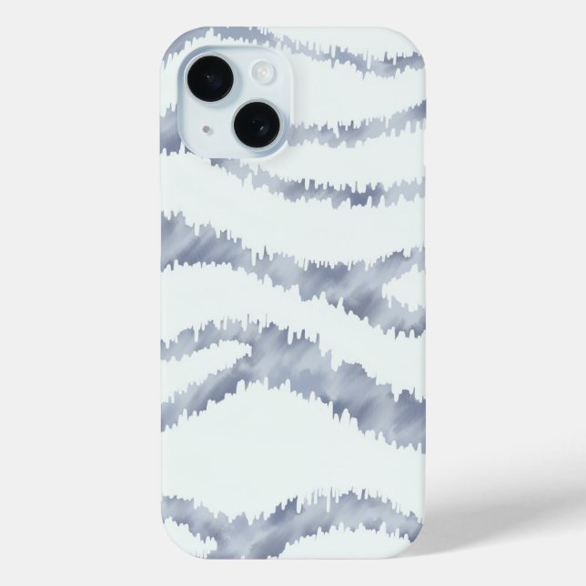 Cloudy Grey Zebra Eraser Scratch Art Case-Mate iPhone Case (Back)