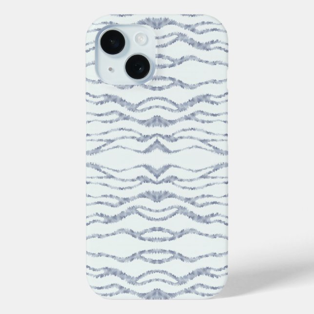 Cloudy Grey Zebra Eraser Scratch Art Case-Mate iPhone Case (Back)