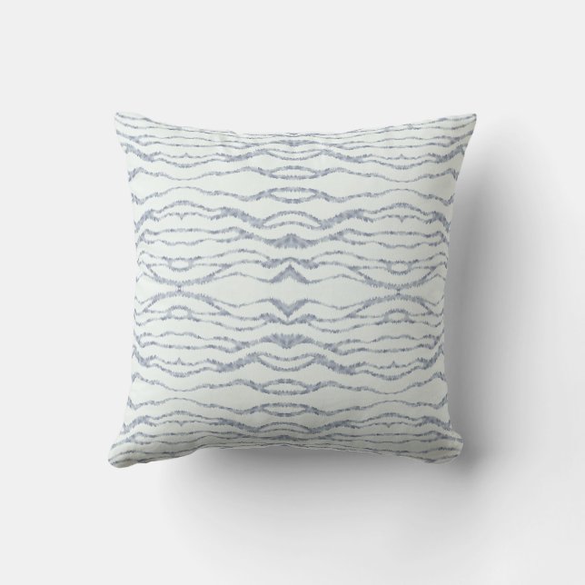Cloudy Grey Zebra Eraser Scratch Art Cushion (Back)