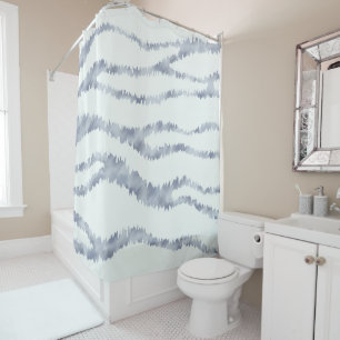 Cloudy Grey Zebra Eraser Scratch Art Shower Curtain