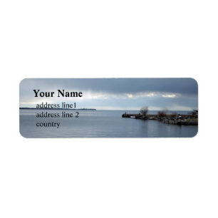 cloudy  lake waterfront, Kingston, Ontario, Canada