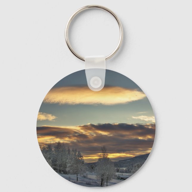Cloudy Mothership Key Ring (Front)