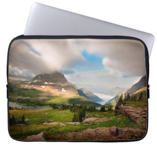 Cloudy Mountains Alpine Lake Laptop Sleeve