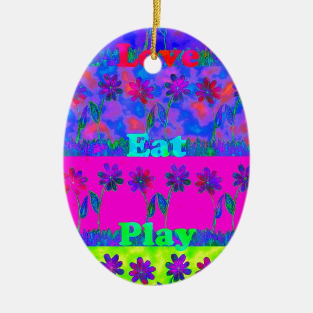Cloudy Nice Day Better Night.png Ceramic Tree Decoration (Front)